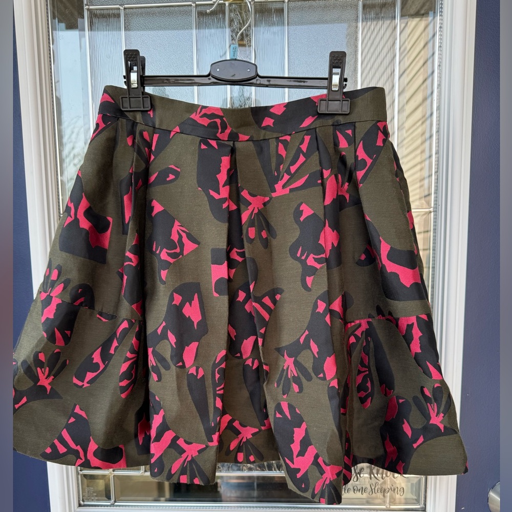 Banana Republic Pink Pleated Skater Mini Skirt Casual